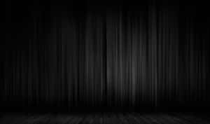 Black Theme Wooden Theatre Stage Wallpaper