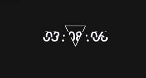 Black Time Glitch Wallpaper