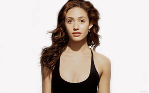 Black Top Emmy Rossum Wallpaper