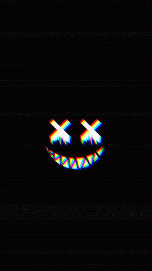 Black Trippy Face Wallpaper