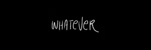 Black Whatever Twitter Header Wallpaper