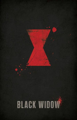 Black Widow Faded Logo Wallpaper