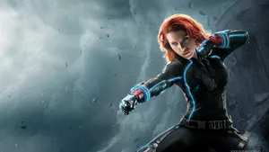 Black Widow Pose 4k Marvel Iphone Wallpaper