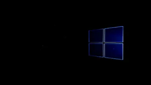 Black Windows 10 Hd Subtle Outline Wallpaper