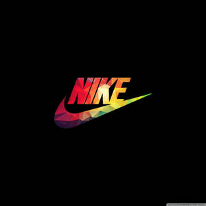 Black With Colorful Nike Iphone Logo Wallpaper