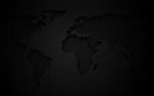 Black World Map Macos Wallpaper