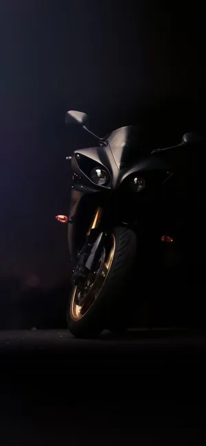 Black Yamaha Bikes Iphone Wallpaper
