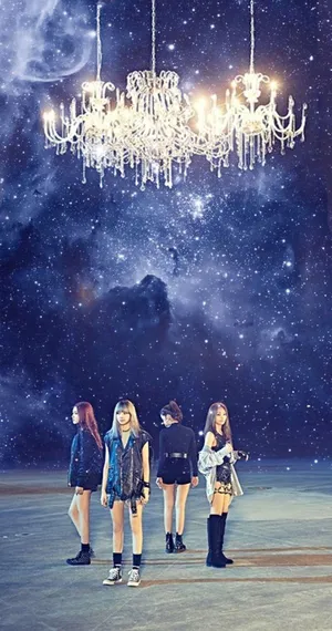 Blackpink Whistle Chandelier Galaxy Wallpaper