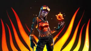 Blaze Wreaks Havoc In Fortnite Wallpaper