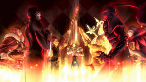 Blazing Poster Of Fate Zero Wallpaper