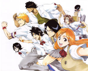 Bleach 4k Ultra Hd Main Cast Digital Art Wallpaper