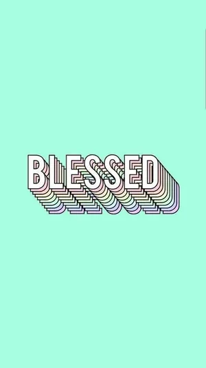 Blessed Typography Wallpaper