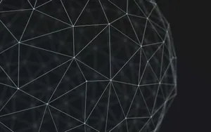 Blockchain Minimalist Illustration Wallpaper