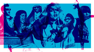 Blondie American Rock Band Pop Art Wallpaper