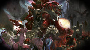 Blood Angels Vs Chaos Daemons Warhammer 40k Wallpaper