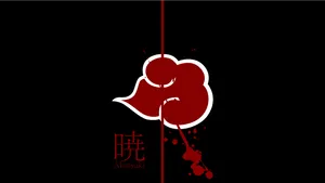 Blood Dripped Akatsuki Cloud Wallpaper