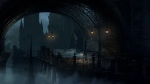 Bloodborne Central Yharnam Tunnel Wallpaper