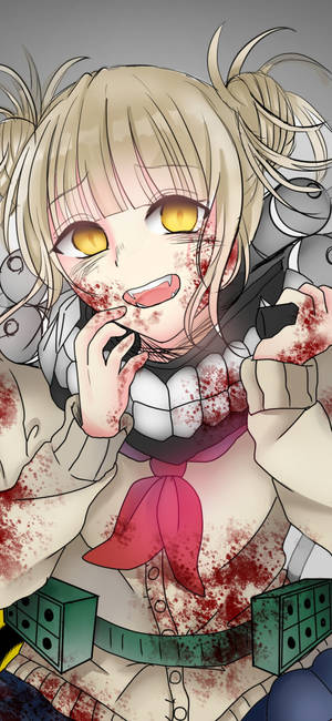 Bloody Himiko Toga My Hero Academia Iphone Wallpaper