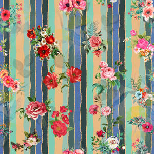 Blossoming Design In Vibrant Hues Wallpaper