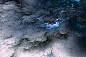 Blue 4k Thunder Clouds Wallpaper