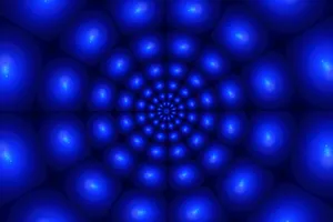 Blue Abstract Led Design Wallpaper