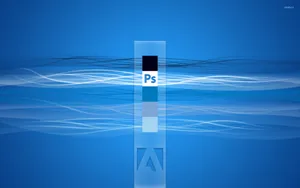 Blue Adobe Photoshop Logo Wallpaper