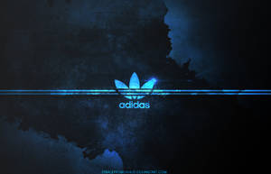 Blue Aesthetic Adidas Logo Wallpaper