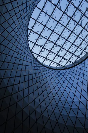 Blue Aesthetic Patterned Window Wallpaper