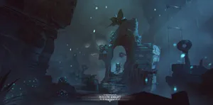 Blue Aesthetic Place Hollow Knight Wallpaper