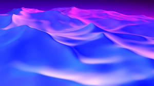 Blue Aesthetic Wave Art Wallpaper