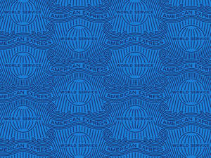 Blue American Express World Service Wallpaper