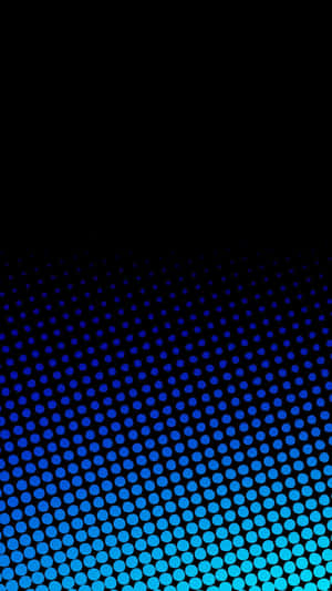 Blue Amoled Dots In Black Wallpaper