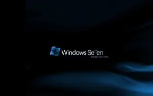 Blue And Black Windows 7 Screen Wallpaper