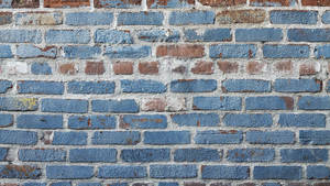 Blue And Brown Brick Wall Texture Wallpaper