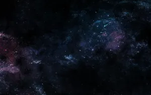 “blue And Purple Animated Space” Wallpaper