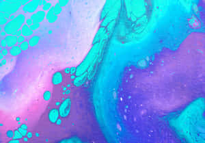 Blue And Purple Colorful Abstract Art Wallpaper