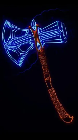 Thor Stormbreaker With Ebony Blade Wallpaper WallpapersOK