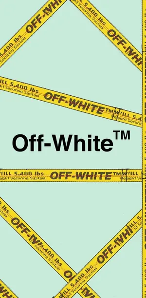Blue And Yellow Off White Iphone Wallpaper