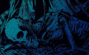 Blue Art Of Death Wallpaper