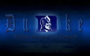Blue Basketball Duke Blue Devils Overlay Logo Wallpaper