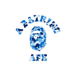 Blue Bathing Ape Bape Logo Wallpaper