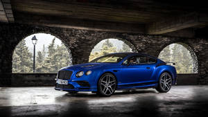 Blue Bentley Continental Supersports Wallpaper