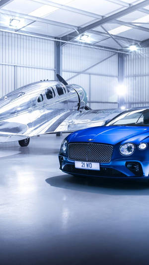 Blue Bentley Limited Iphone Wallpaper