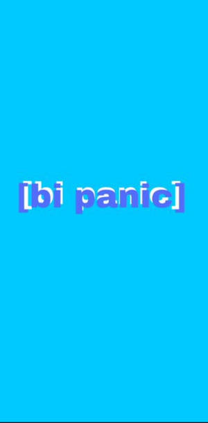 Blue [bi Panic] Wallpaper