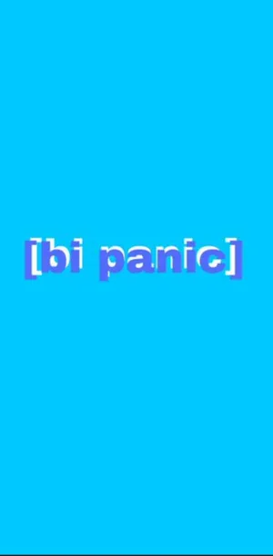 Blue [bi Panic] Wallpaper