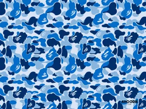 Blue Camo Bape Wallpaper
