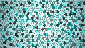 Blue Ceramic Mosaic Wallpaper