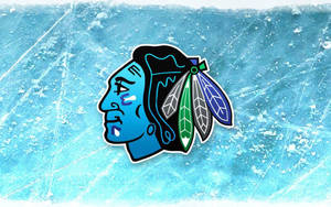 Blue Chicago Blackhawks Logo Wallpaper