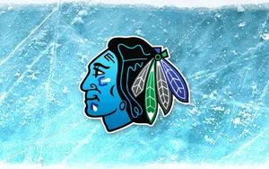 Blue Chicago Blackhawks Logo Wallpaper