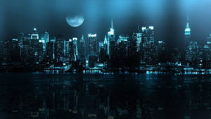 Blue City Light Picture Wallpaper